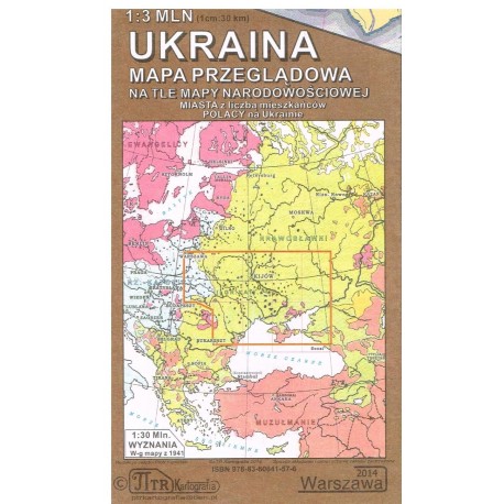 Ukraina 1:3 000 000 mapa