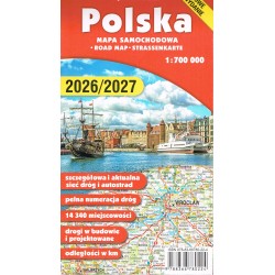 Polska mapa samochodowa 1:700 000