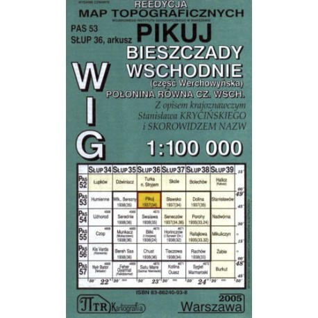 Pikuj. Reedycja map topograficznych WIG 1:100 000