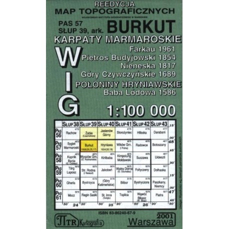 Burkut 1:100 000 Reedycja map topograficznych WIG